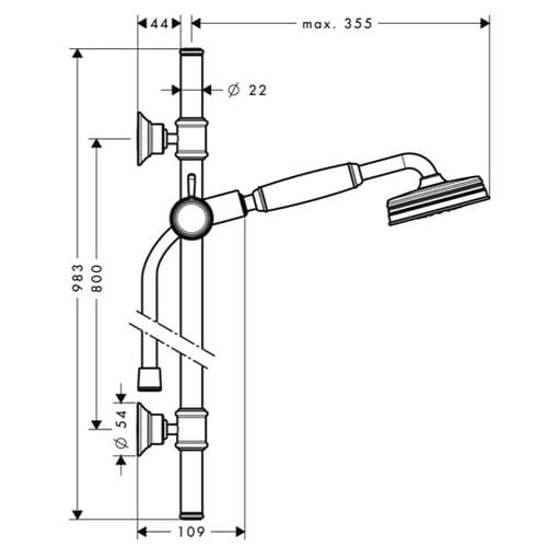 Hansgrohe Axor Montreux Shower Set 27982000