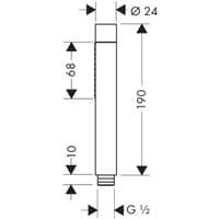 Hansgrohe Axor Starck Baton hand shower 2jet 28532000