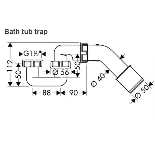 Hansgrohe Bath Trap 56373000