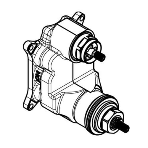 Hansgrohe Ecostat Complete Installation With Shut-Off/Diverter Valve 92592000