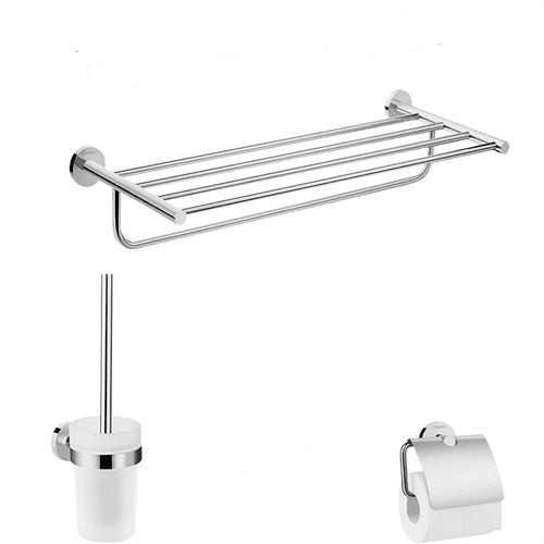 Hansgrohe Logis Universal Chrome Bath Accessory Basic Set 3 In 1 41727000
