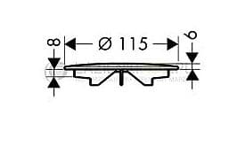 Hansgrohe Raindrain 90 XXL Finish Set - 60066000