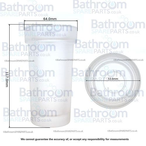 Hansgrohe Replacement Frosted Glass Tumbler 98546000
