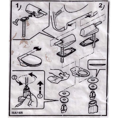 Haro Soft Close Seat fixing Bolts 407869