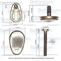 Haro Toilet Seat Hinge Set C0302H 404575