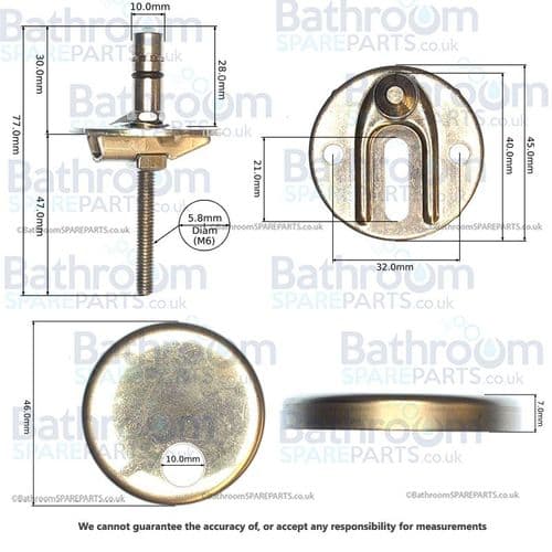 Haro Toilet Seat Hinge Set C5302G 409103