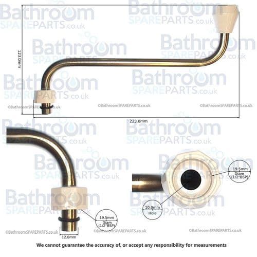 Heatrae Sadia Spout Assembly Sprayplate 95604673