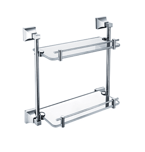 Heritage Holborn Double Glass Shelf AHODGSC