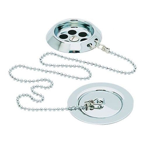 Heritage Ornate Chrome Bath Waste THC11