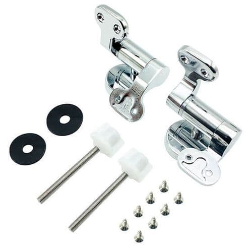 Heritage Solid Wood Toilet Seat Hinge Set HY-WL8045W