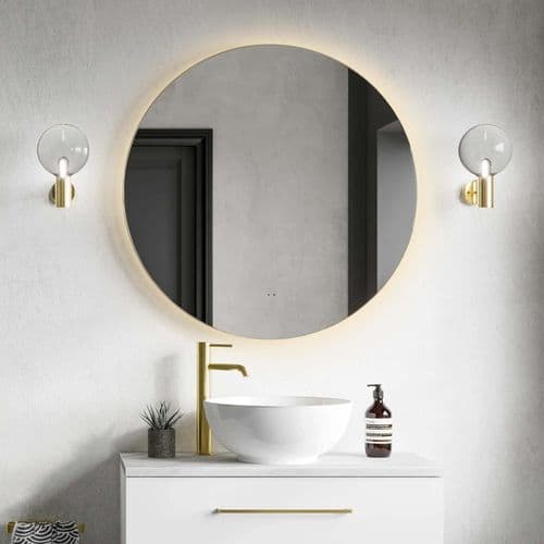 hib Arcane Illuminated Frame Bathroom Mirror Black 79500900