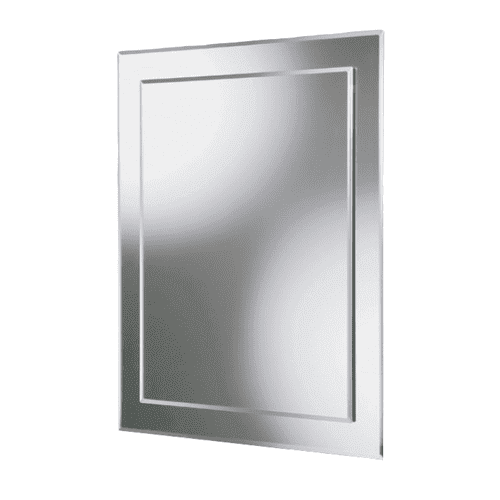 HiB Olivia Rectangular Bevelled Mirror On Mirror 60x40 63604000