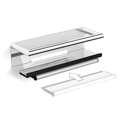 HIB Shower Shelf with Grab Bar & Magnetic Squeegee ACSBCH08