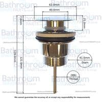 HIB Universal Basin Waste Chrome N0BRA02UBW