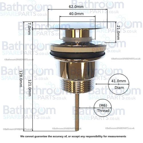 HIB Universal Basin Waste Chrome N0BRA02UBW