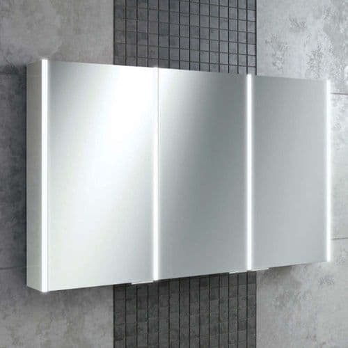 hib Xenon Mirror LED Aluminium Cabinet 120x70 46300