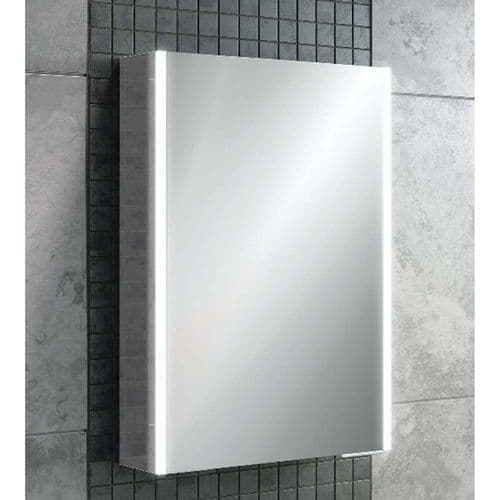 hib Xenon Mirror LED Aluminium Cabinet 50.5x70 46000