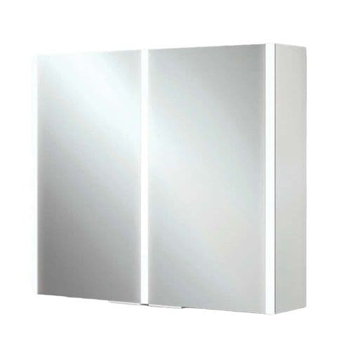 hib Xenon Mirror LED Aluminium Cabinet 82x70 46200