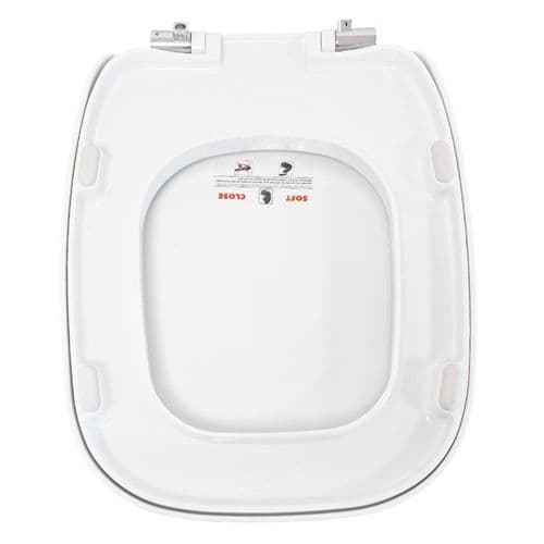 Hidra Dial Soft Close Toilet Seat & Cover White DLZ