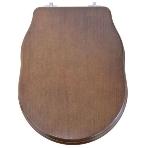 Hidra Ellade Soft Close Toilet Seat & Cover Walnut DZN