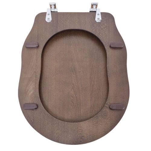 Hidra Ellade Standard Close Toilet Seat & Cover Walnut DZ