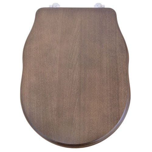 Hidra Ellade Standard Close Toilet Seat & Cover Walnut DZ