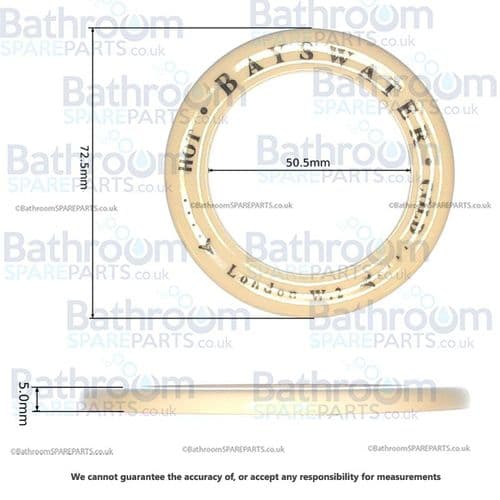 Hudson Reed  Bayswater Ceramic Ring IND014