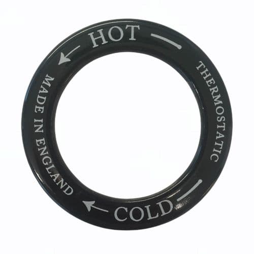 Hudson Reed Black Shower Ring CRG403