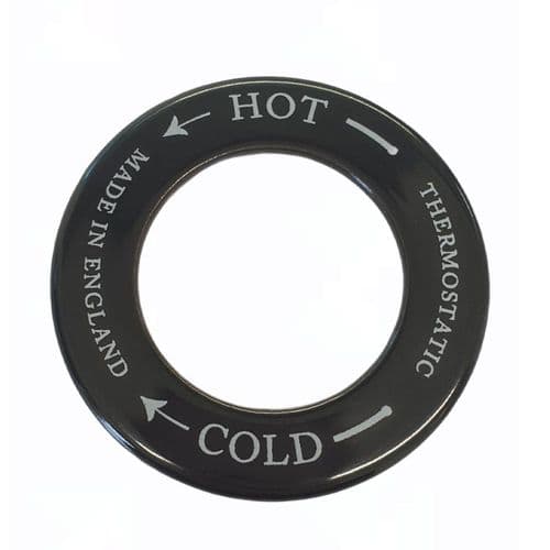 Hudson Reed Black Shower Ring CRG404