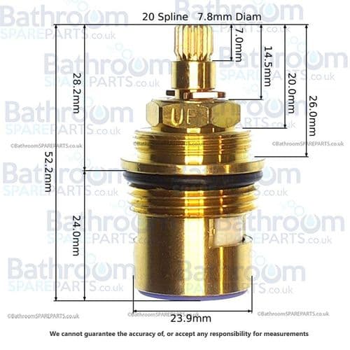Hudson Reed Clio Ceramic Disc Valve SPR03