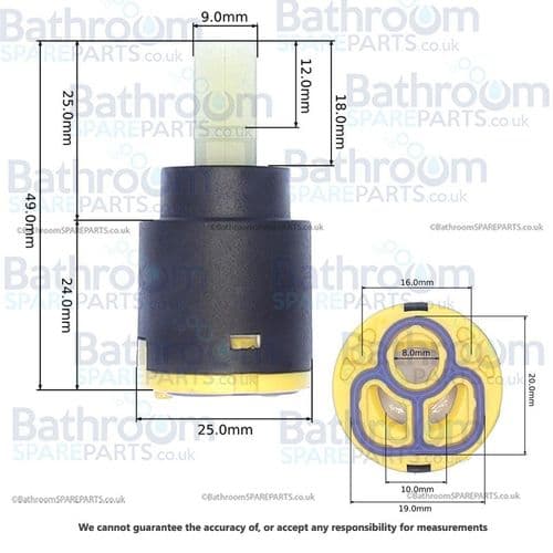 Hudson Reed Cloud 9 Basin Ceramic Single Lever Cartridge SPIX09