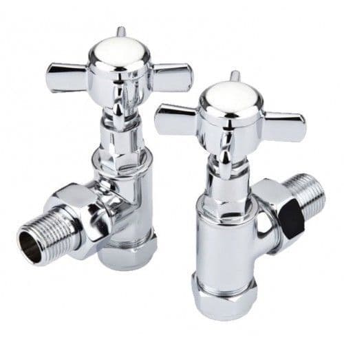 Hudson Reed Crosshead Angled Radiator Valve Pack (Pairs) HT336