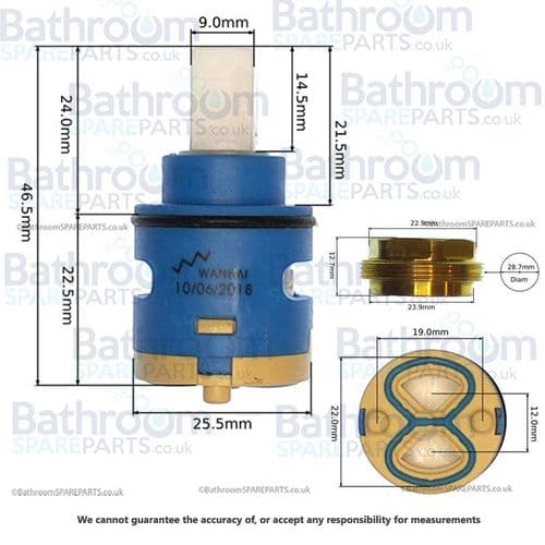 Hudson Reed Diverter Handle And Cartridge For Pn322 SPN322D