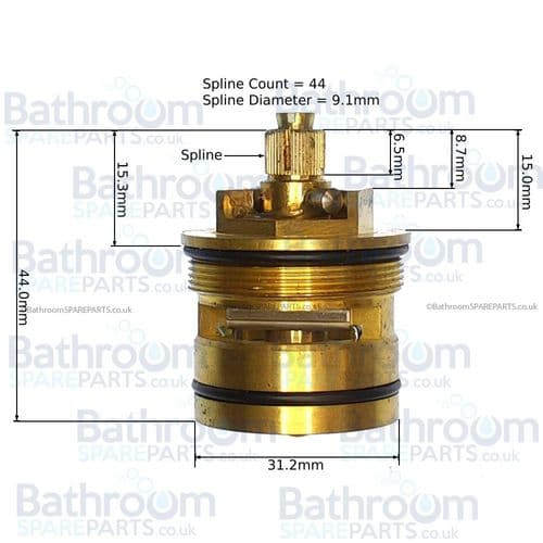 Ideal Standard 3/4 Inch Dx Ceramic Disc Cartridge Anti Clockwise Close A952552NU11  LAST ONES