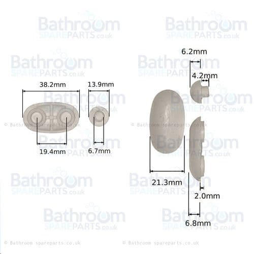 Ideal Standard ALTO SEAT & COVER BUFFER SET MK3 - post Jan 2013  EV11867