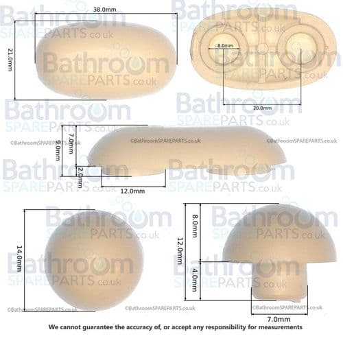 Ideal Standard Alto Seat Soft Close Buffers EV10167