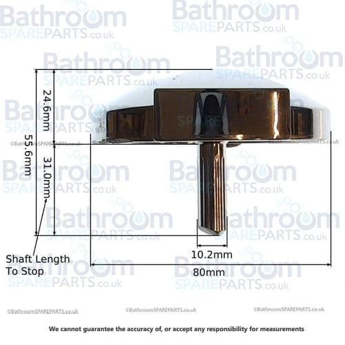 Ideal Standard Aqua Duo Handle Premium Bathtubs W/Box Chrome T000338AA