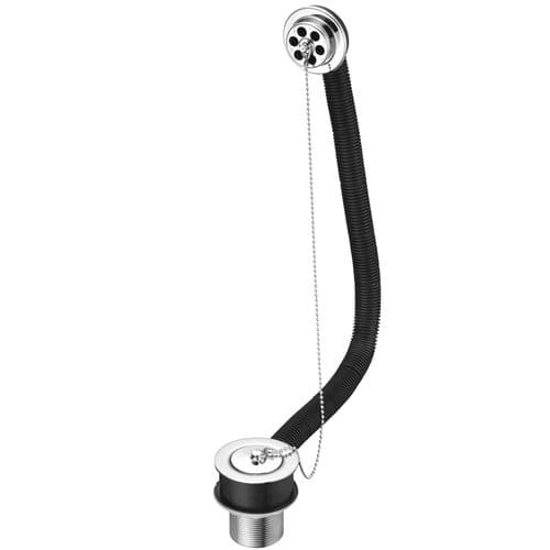 Ideal Standard Bath Chain Waste With Metal Plug and Overflow Chrome E6790AA