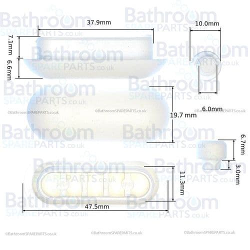 Ideal Standard Cabria Toilet Seat Buffer Set K769001