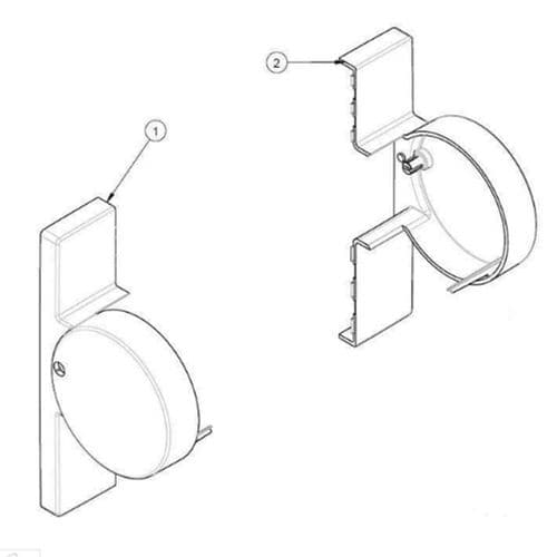 Ideal Standard Contour 21 Gen 4 Hinge Bracket Cover White SV118AC