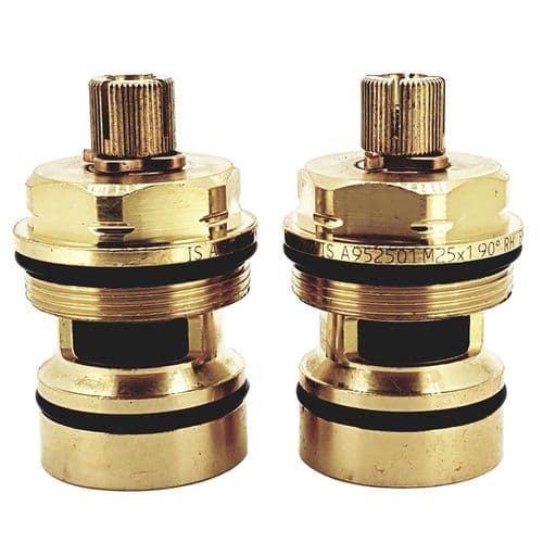Ideal Standard Domi Duo 3/4in Dx 1/4 Turn Cartridges Pair Replaced E960598AA Now S8739NU