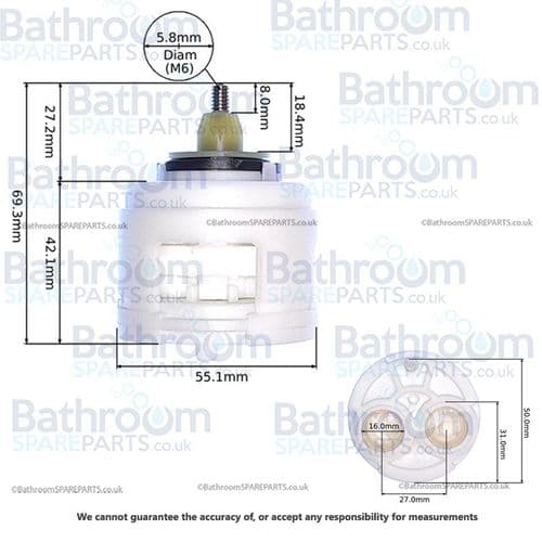 Ideal Standard Domi Solo Large Multiport Cartridge A953190NU