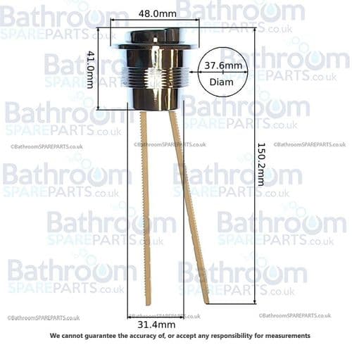Ideal Standard Drift Push Button Dual Flush - Long Ratchet EV344AA