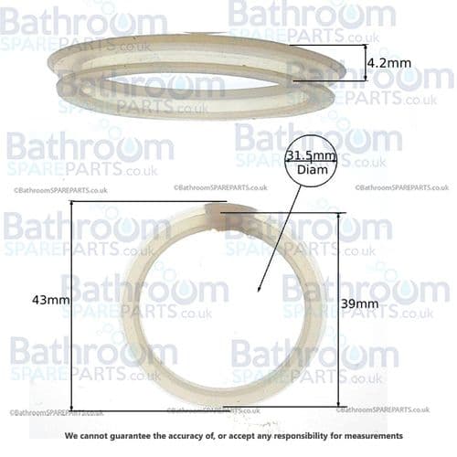 Ideal Standard E1488AA Bath Clicker Waste Seal EV845NU