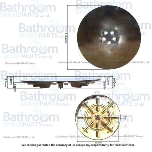 Ideal Standard Idealite Shower Waste Cover LV259AA