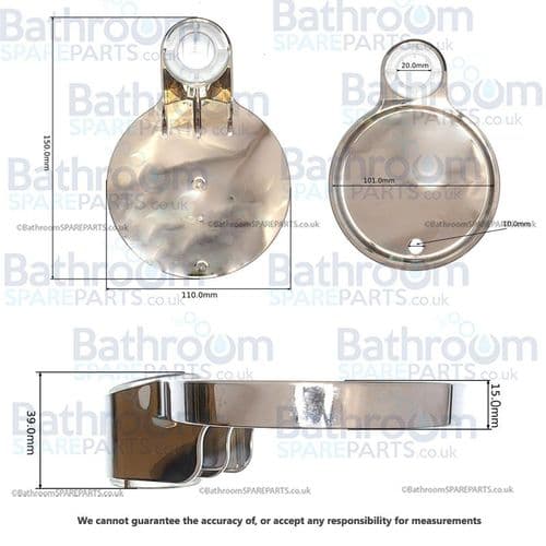 Ideal Standard Idealrain Soap Dish - Large - Extra Large Chrome B960918AA