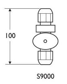 Ideal Standard Isovalve 15mm plastic servicing valve with outlet for copper S900067 DISCONTINUED