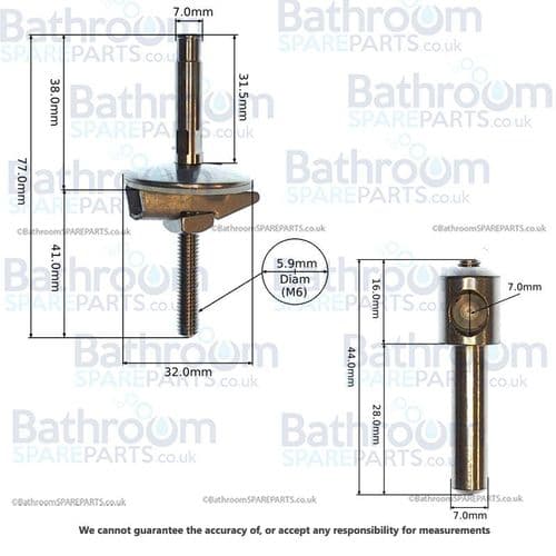 Ideal Standard Jasper Morrison Seat Hinges EV221AA