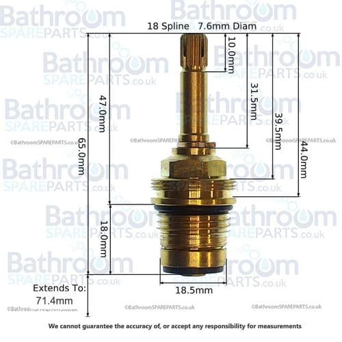 Ideal Standard Kingston 1/2 Inch Rubber Valve A951131NU11