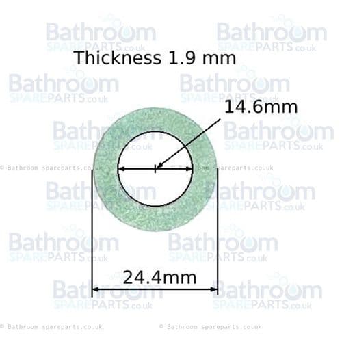 Ideal Standard Kingston bath shower mixer washer fibre 24 x 15 x 2mm E913212NU
